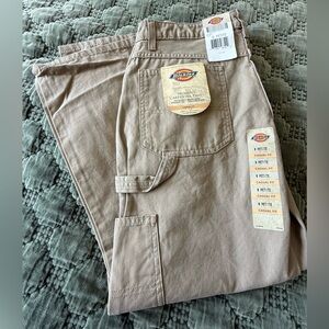 Dickies Women’s Carpenter Pants NWT Khaki Utility Workwear Casual Fit 6 Petite